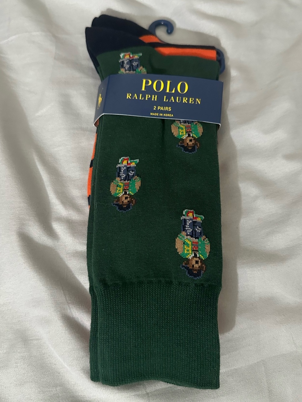 Polo by Ralph Lauren 2 Pack Men's Novelty Bear Socks